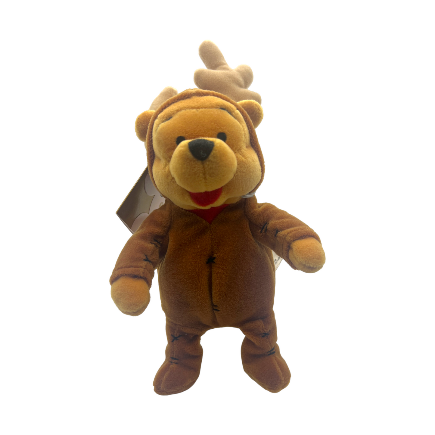 Disney Store - Raindeer Pooh Mini Bean Bag - With Tag - 8"