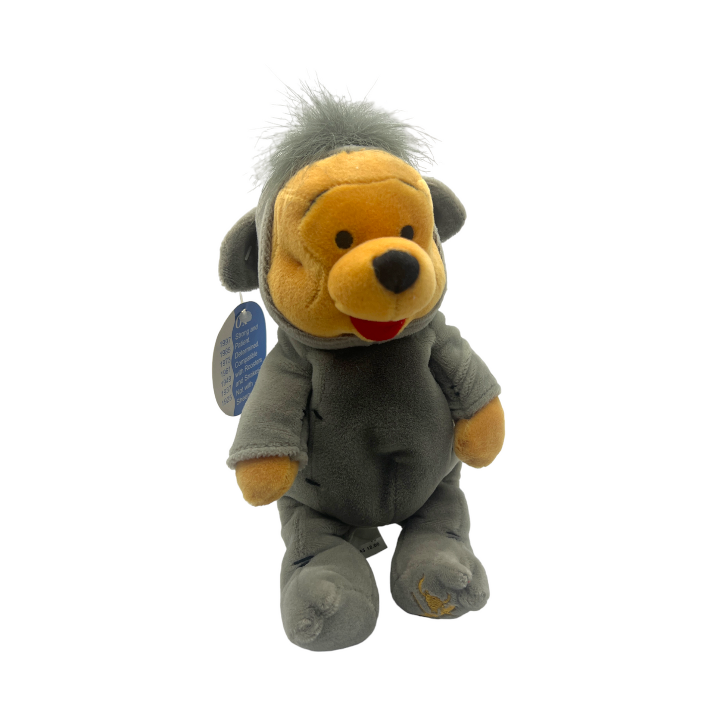 Disney Store - Chinese New Year Winnie The Pooh - Ox - With Tag - Rare - 8"