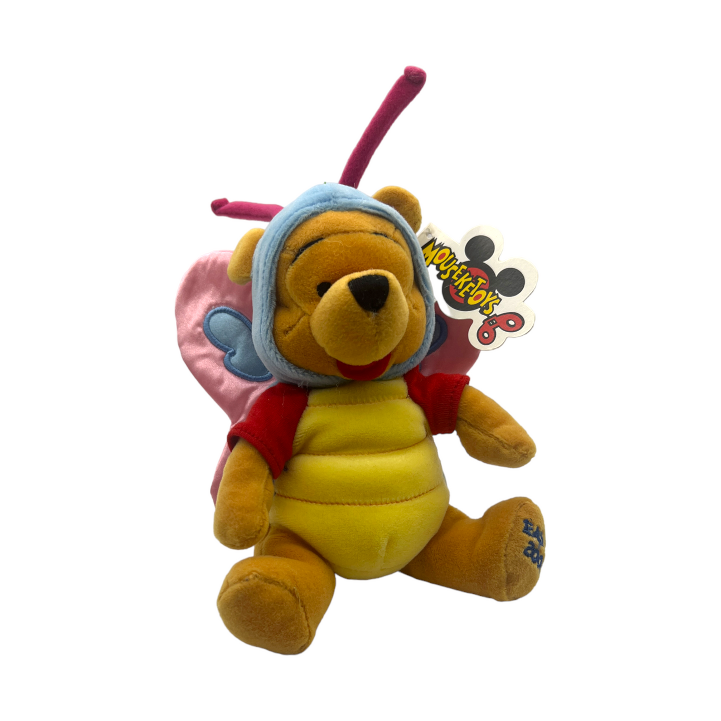 Disney Mouseketoys - Butterfly Pooh Mini Bean Bag - With Tag - 8"
