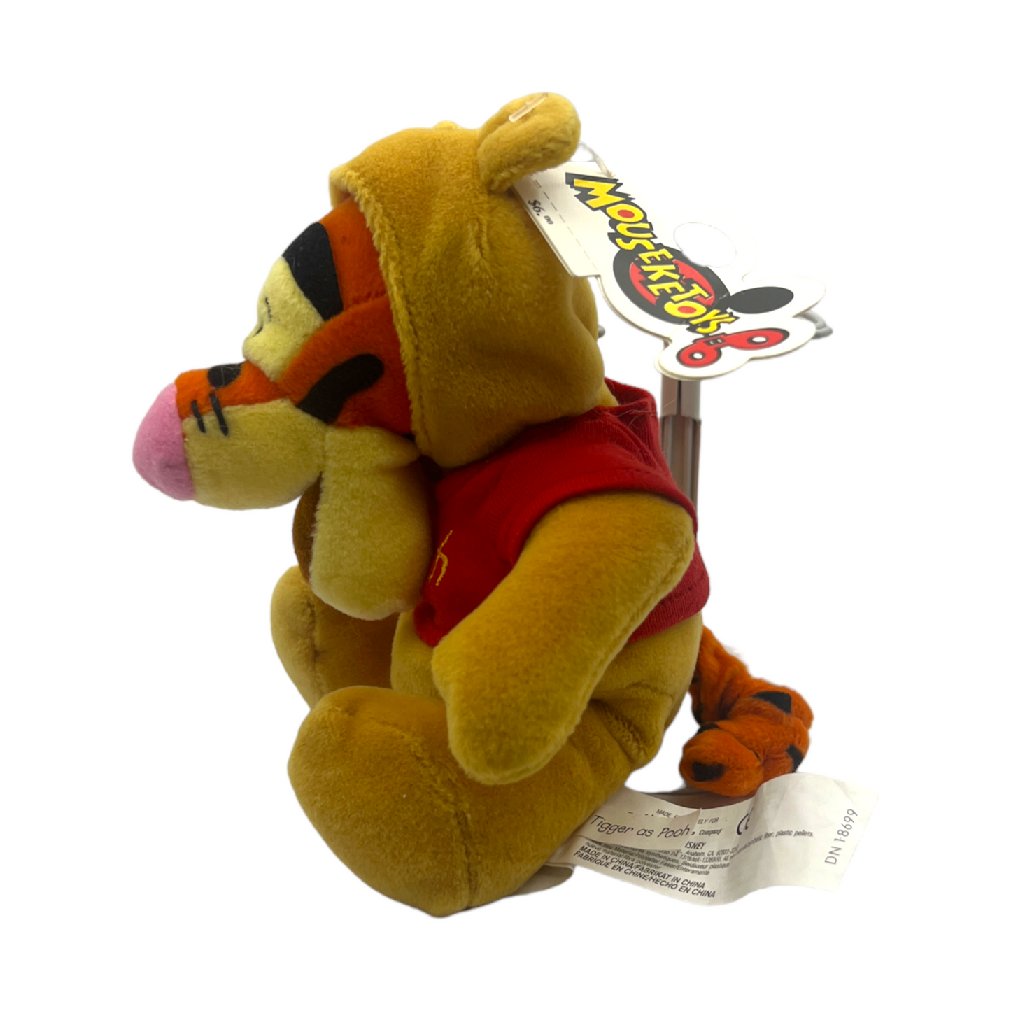 Disney Mouseketoys - Tigger As Pooh Mini Bean Bag - With Tag - 8"