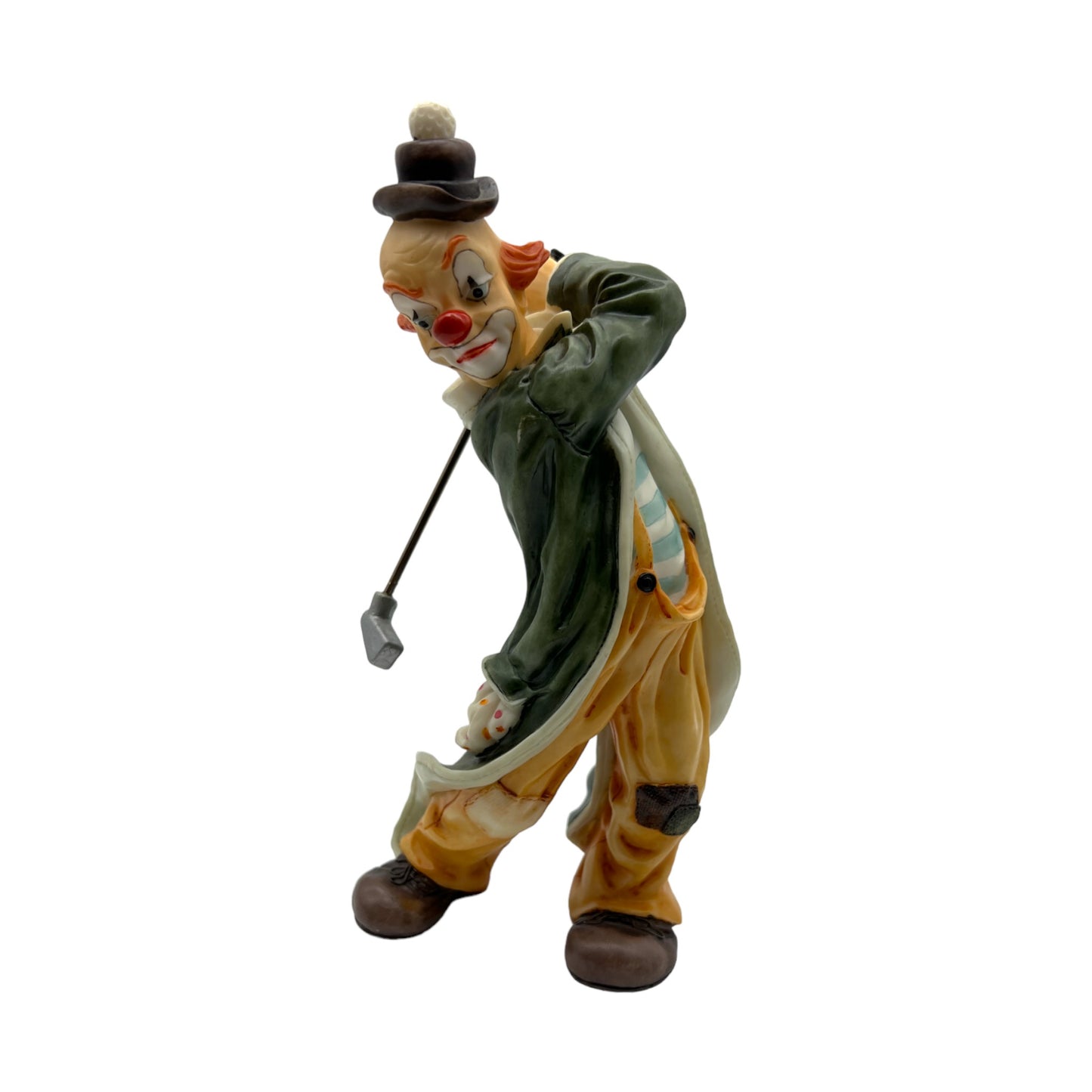 Summit Collection - Golfing Clown Swinging a Putter Figurine - 10"