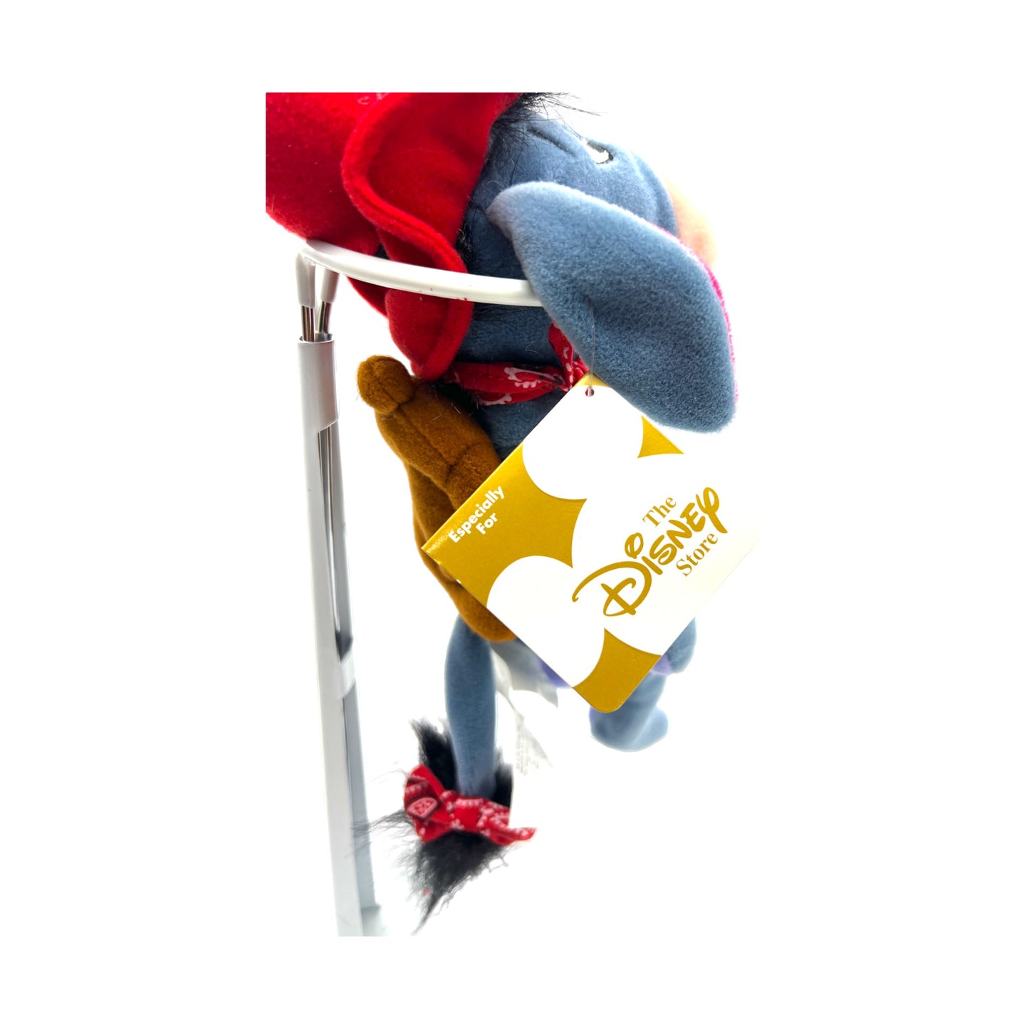 Disney Store - Cowboy Eeyore Mini Bean Bag - With Tag - 9"