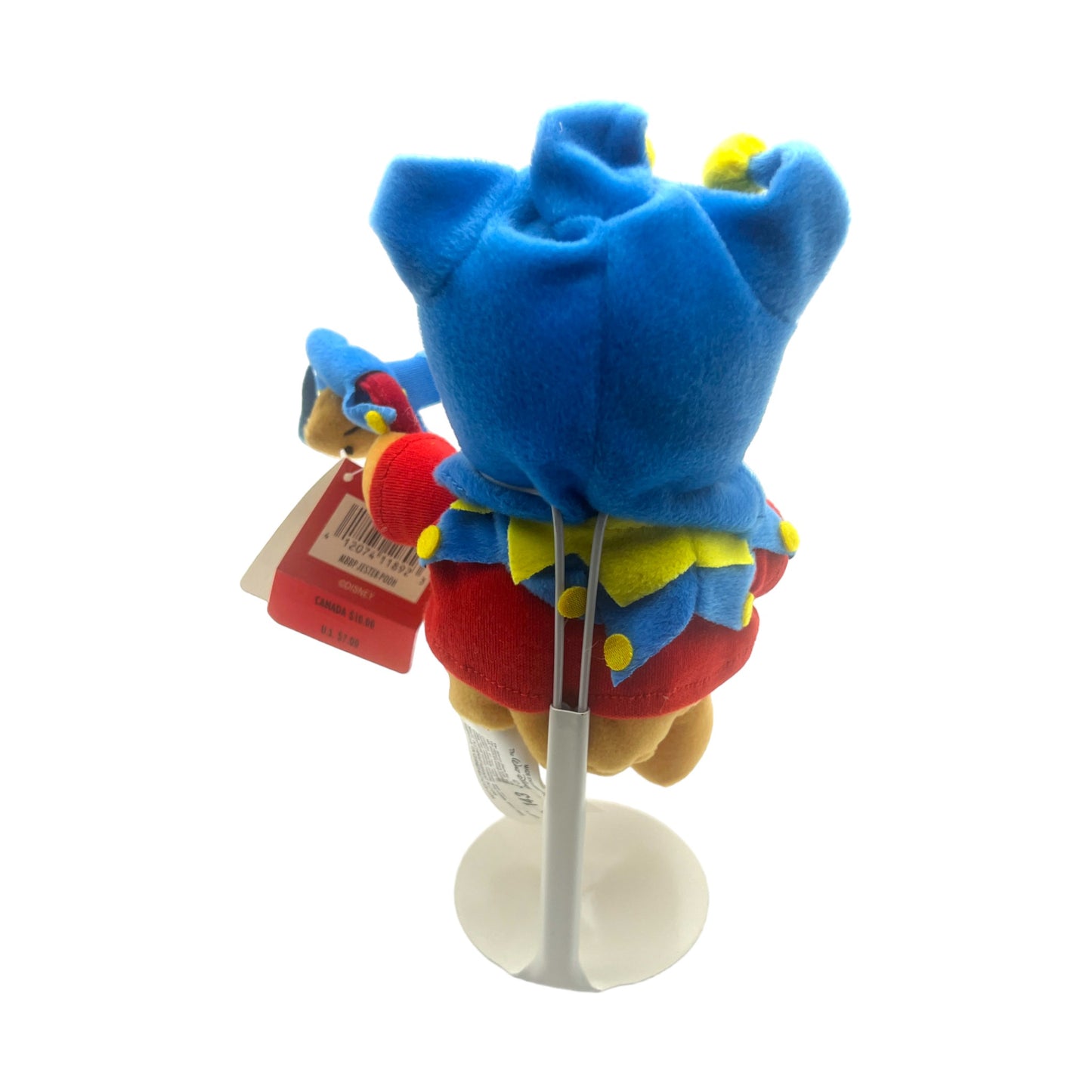 Disney Store - Jester Pooh Mini Bean Bad - Vintage - 8"