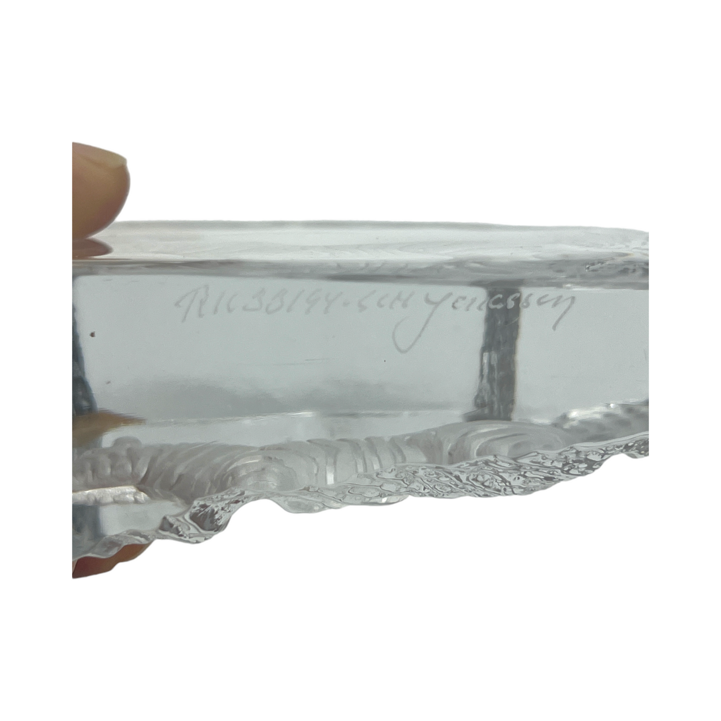 Mats Johasson Sweden Crystal - Zebra Sculpture - Vintage - Signed - 6"
