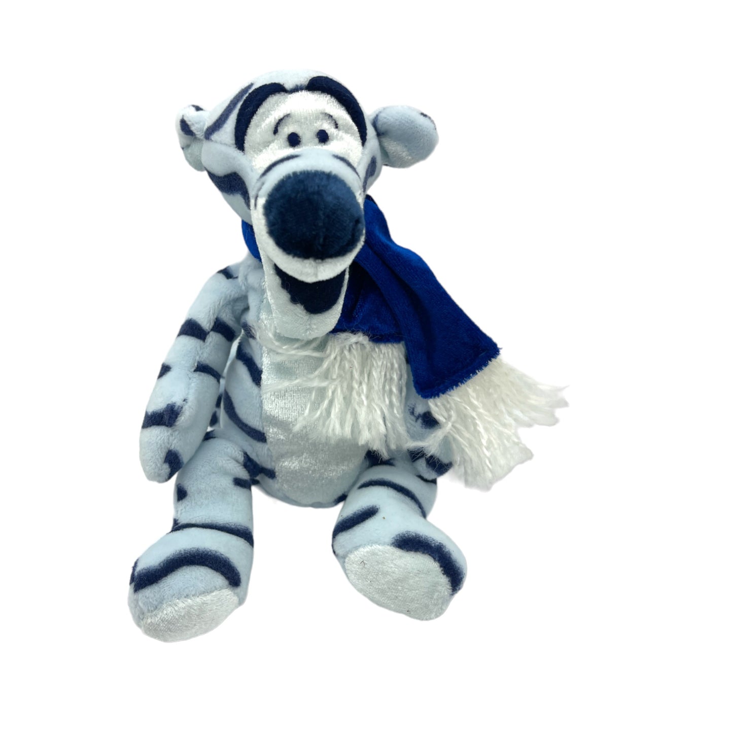 Disney Store - Ice Blue Tigger - Mini Bean Bag - Vintage - 9"