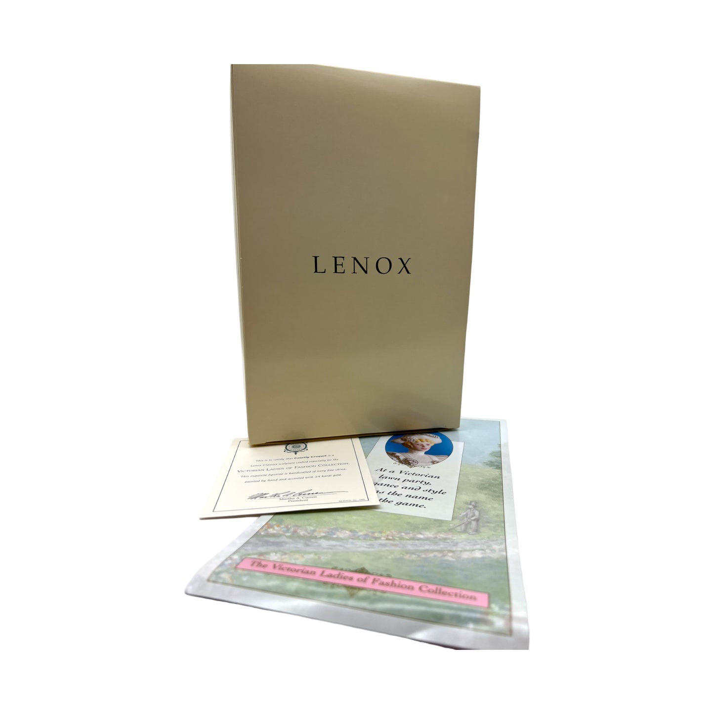 Lenox - Courtly Croquet Figurine - Victorian Ladies Of Fashion Collection - Original Box - 9.25"