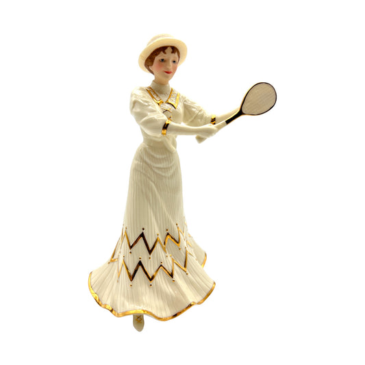 Lenox - Tennis At Traymore Figurine - Victorian Ladies Of Fashion Collection - Original Box - 9.25"