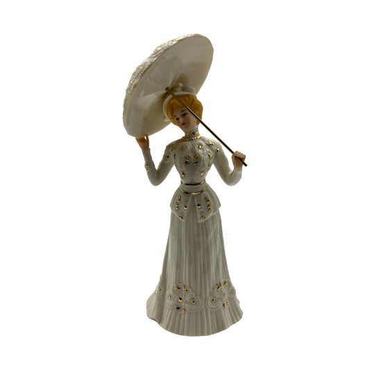 Lenox - Morning Promenade Figurine - Victorian Ladies Of Fashion Collection - Original Box - 9.25"