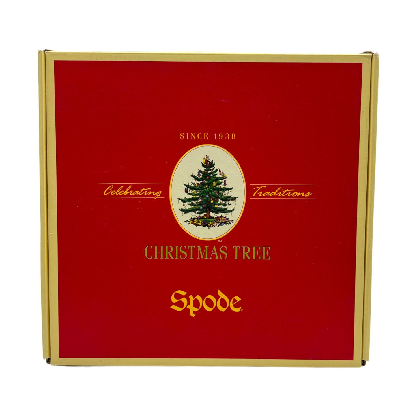 Spode - Christmas Tree Square Dish - Original Box - 10"