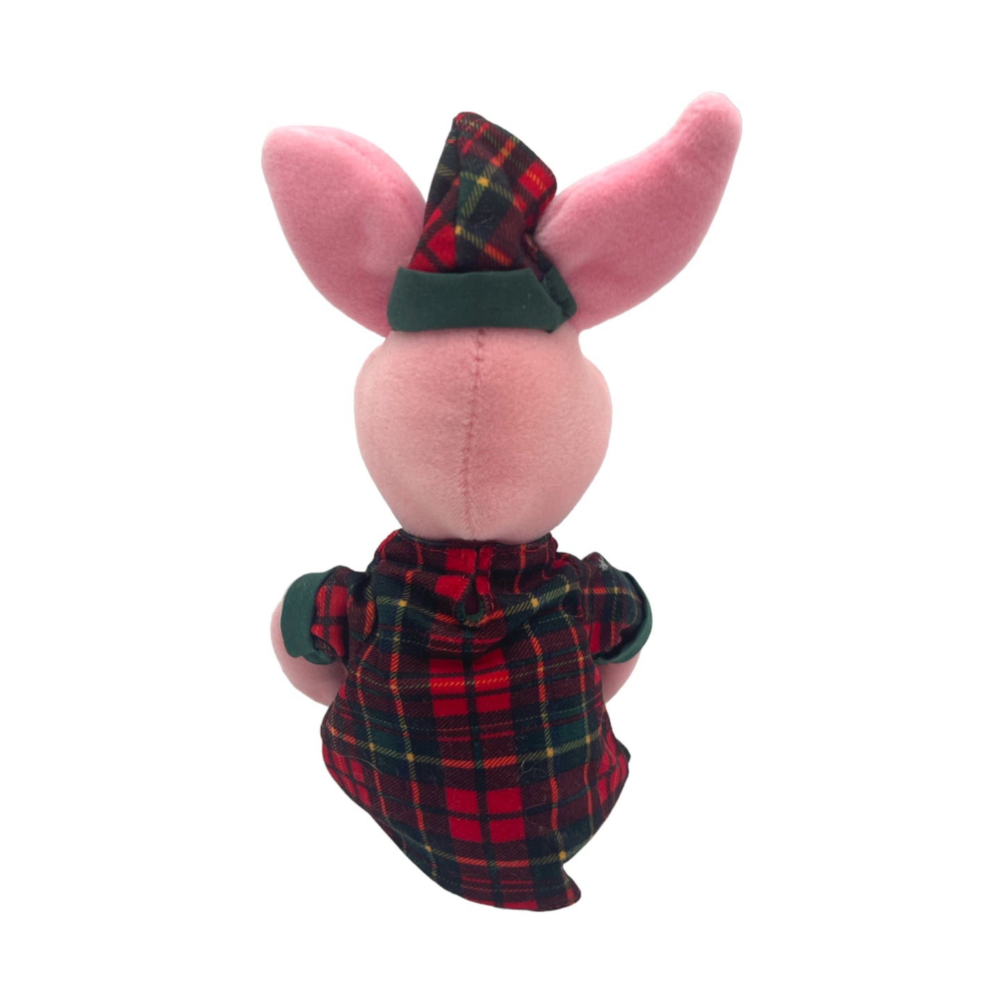 Disney Store London - Plaid Pajama Piglet - Mini Bean Bag - Vintage - 8"