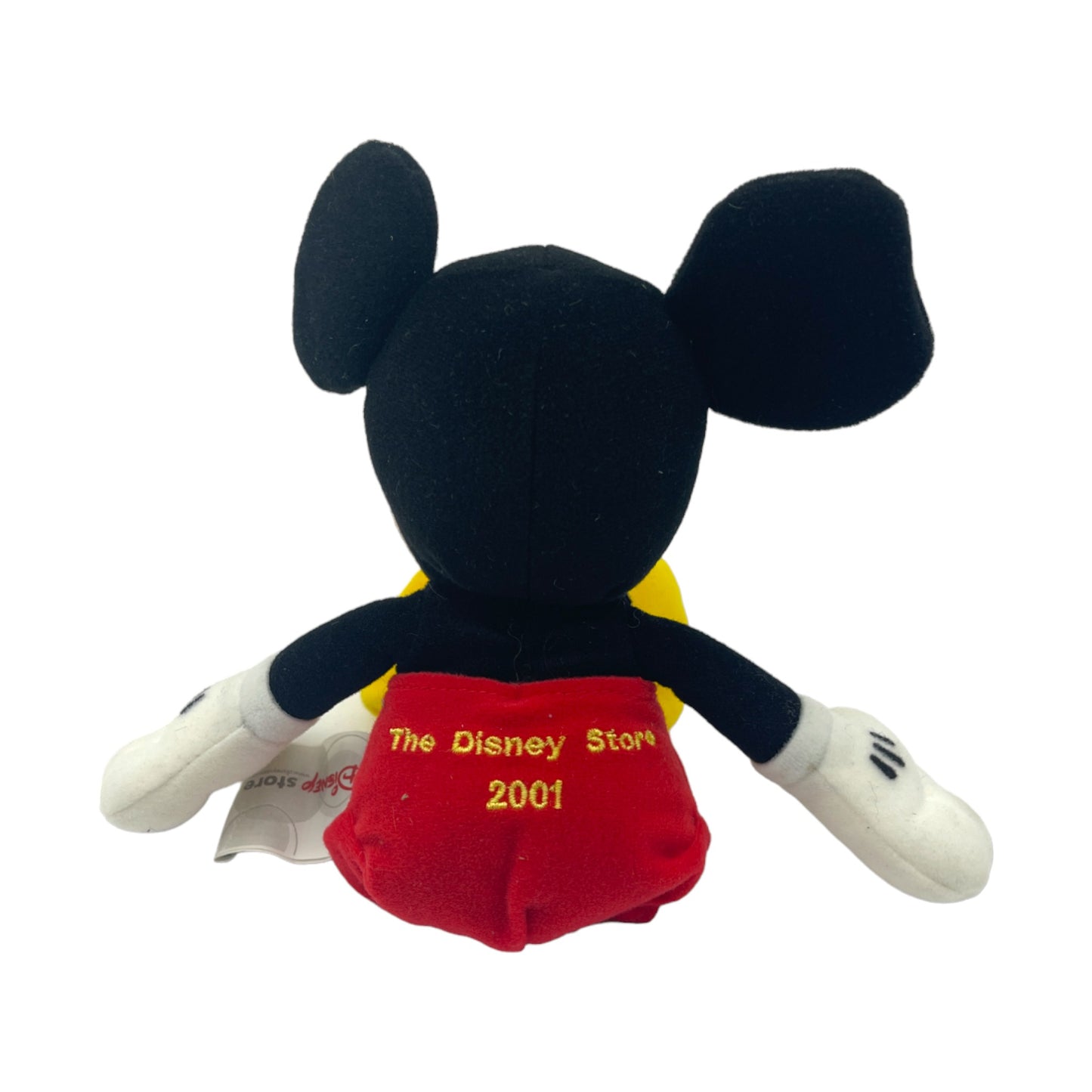 Disney Store - 2001 Mickey Mouse - mini Bean Bag - Vintage - 8"