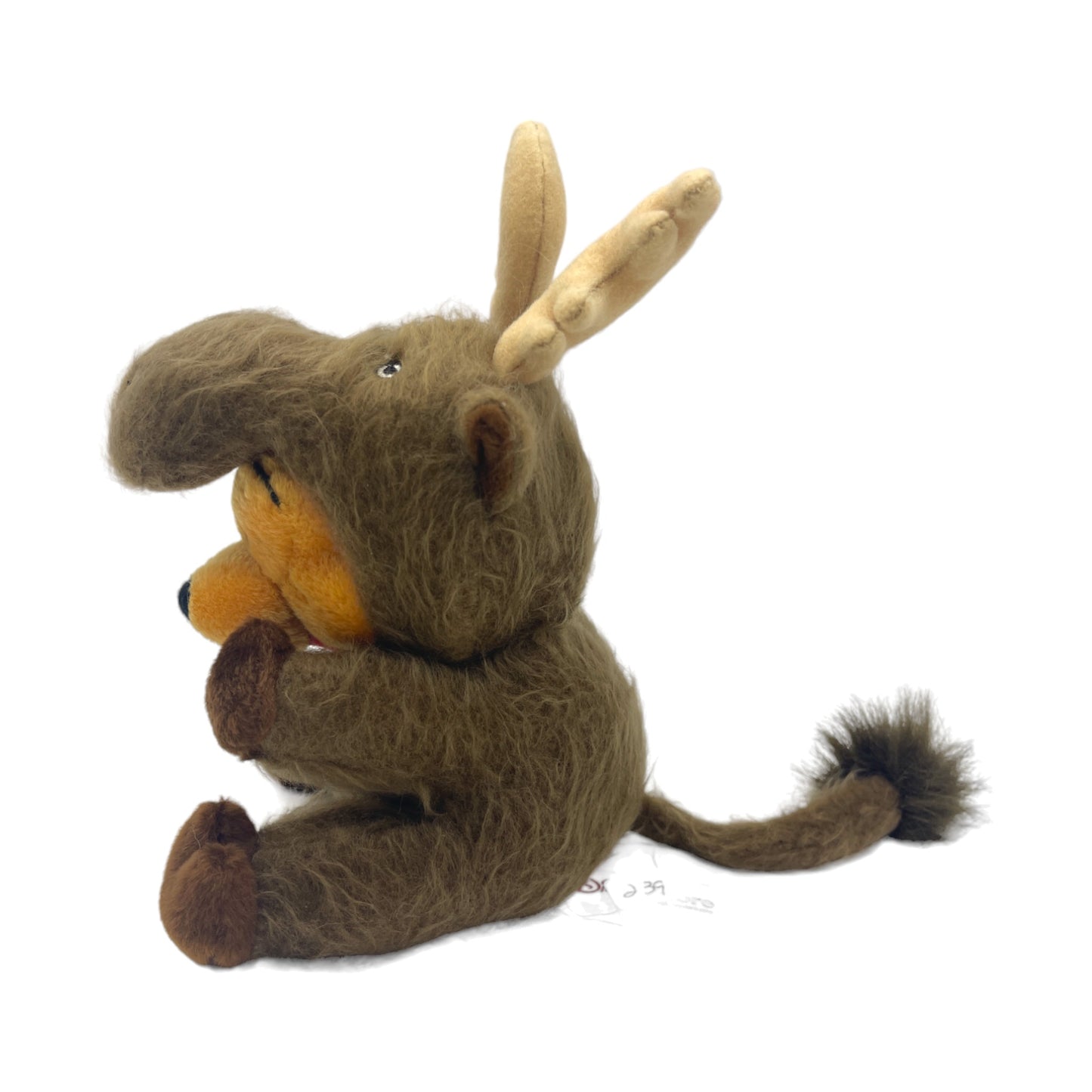Disney Store - Fuzzy Moose Pooh - With Tag - Vintage - 8"