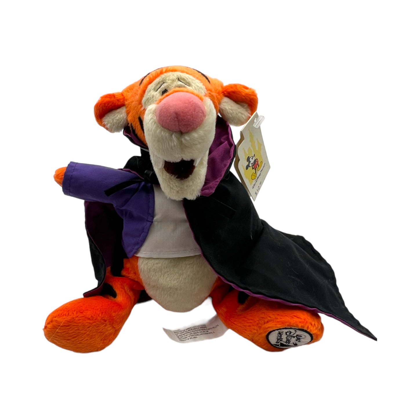 Walt Disney World - Halloween 1999 Dracula Tigger Bean Bag - Vintage - 8"