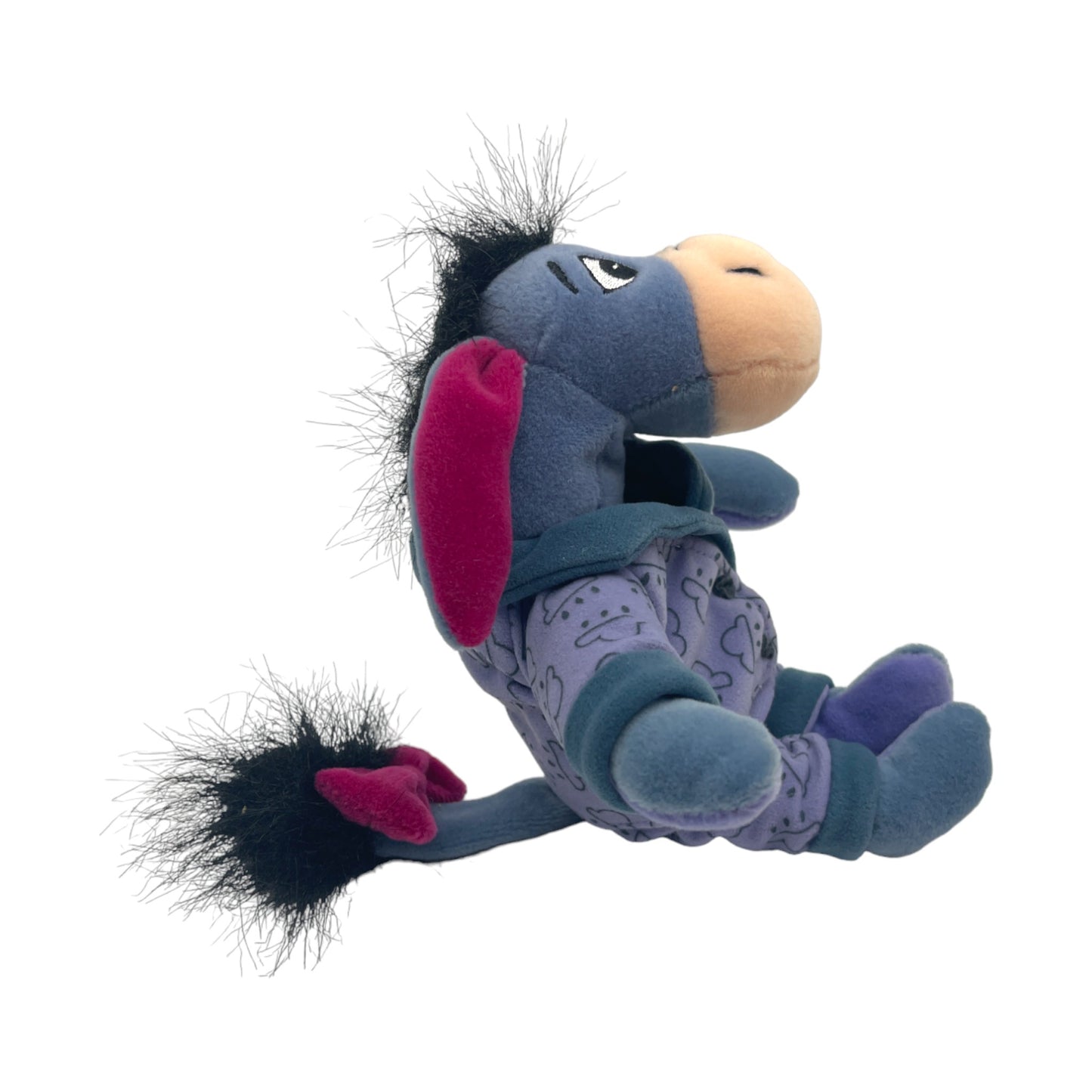 Disney Store - PJ Eeyore - Mini Bean Bag - Vintage - 9"