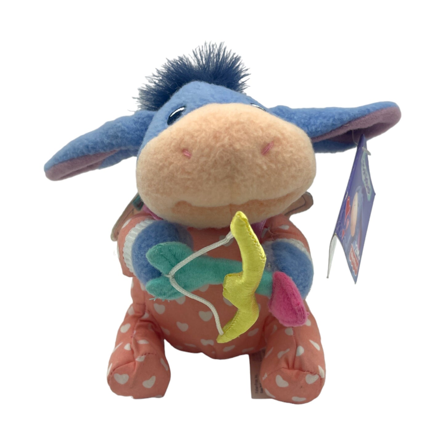 Fisher Price - Disney - Pooh Babies -Cuddly Cupid Eeyore - Vintage - 6"