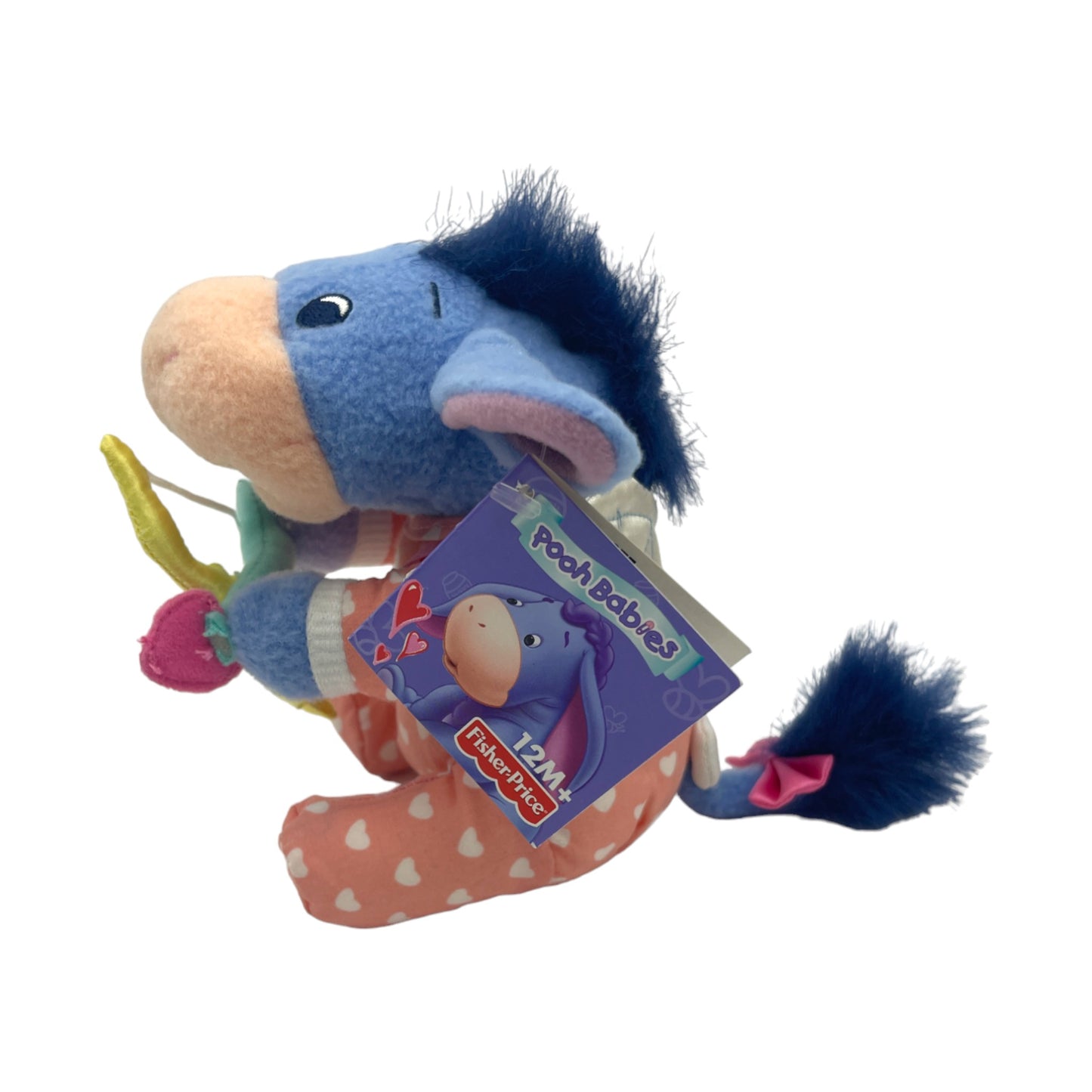 Fisher Price - Disney - Pooh Babies -Cuddly Cupid Eeyore - Vintage - 6"