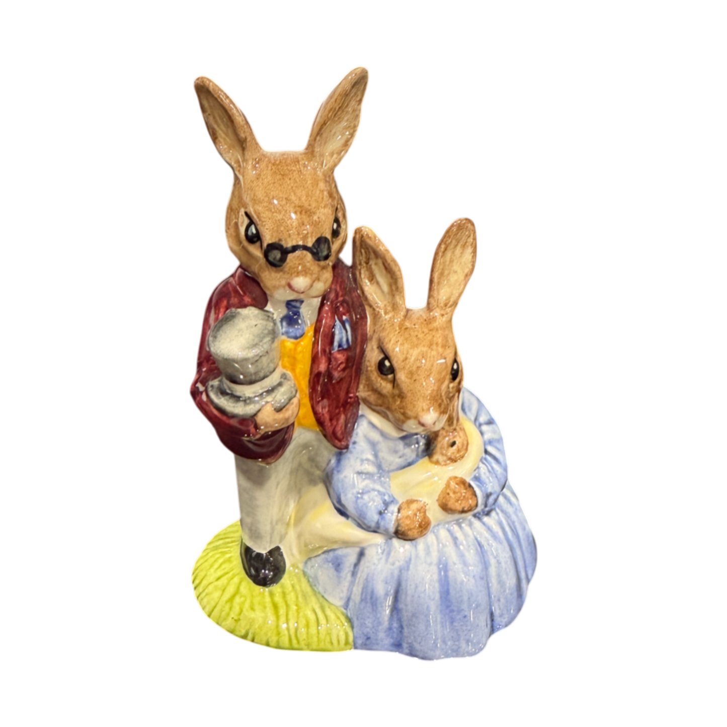 Royal Doulton Bunnykins - Father, Mother & Victoria - 1988