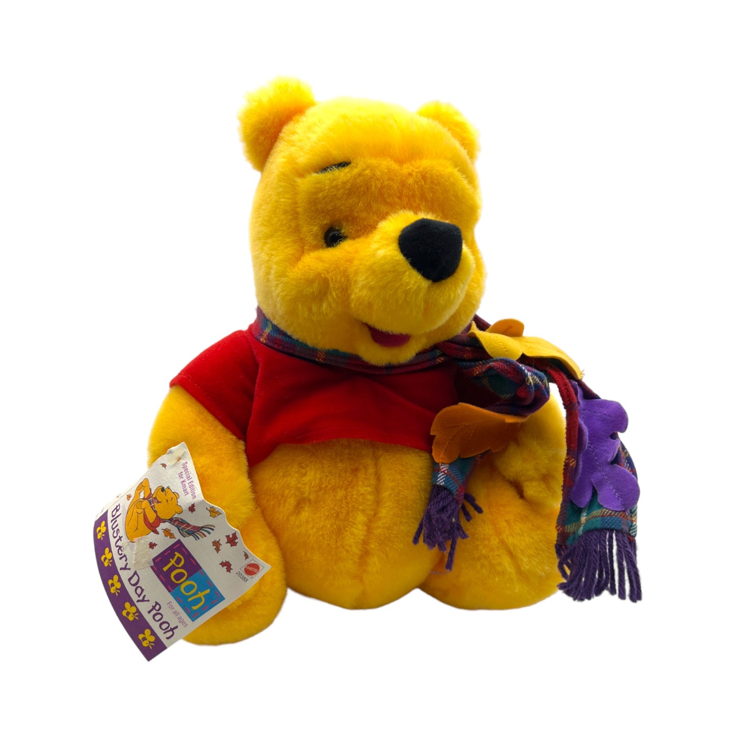 Disney - Mattel - Blustery Day Pooh - Vintage - 12"