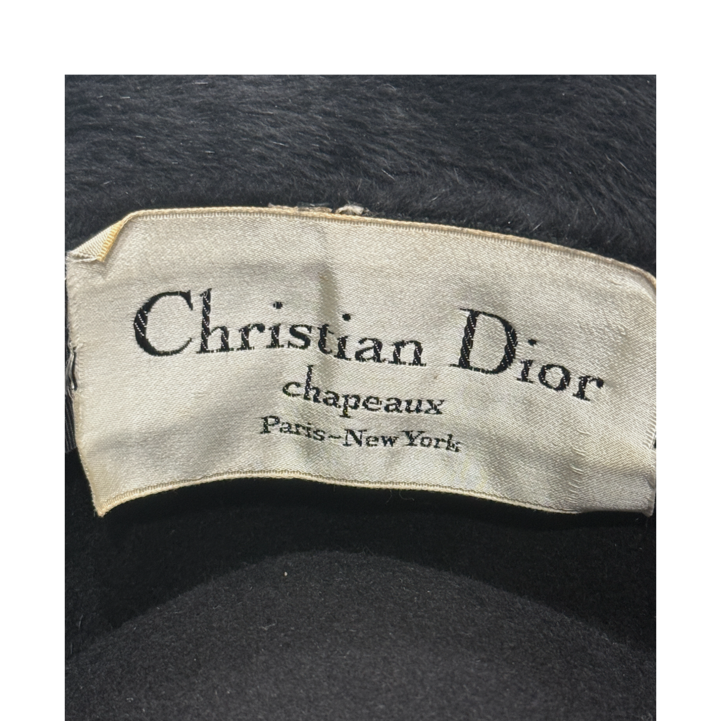 Christian Dior - Chapeaux Paris Black Felt Hat - Vintage