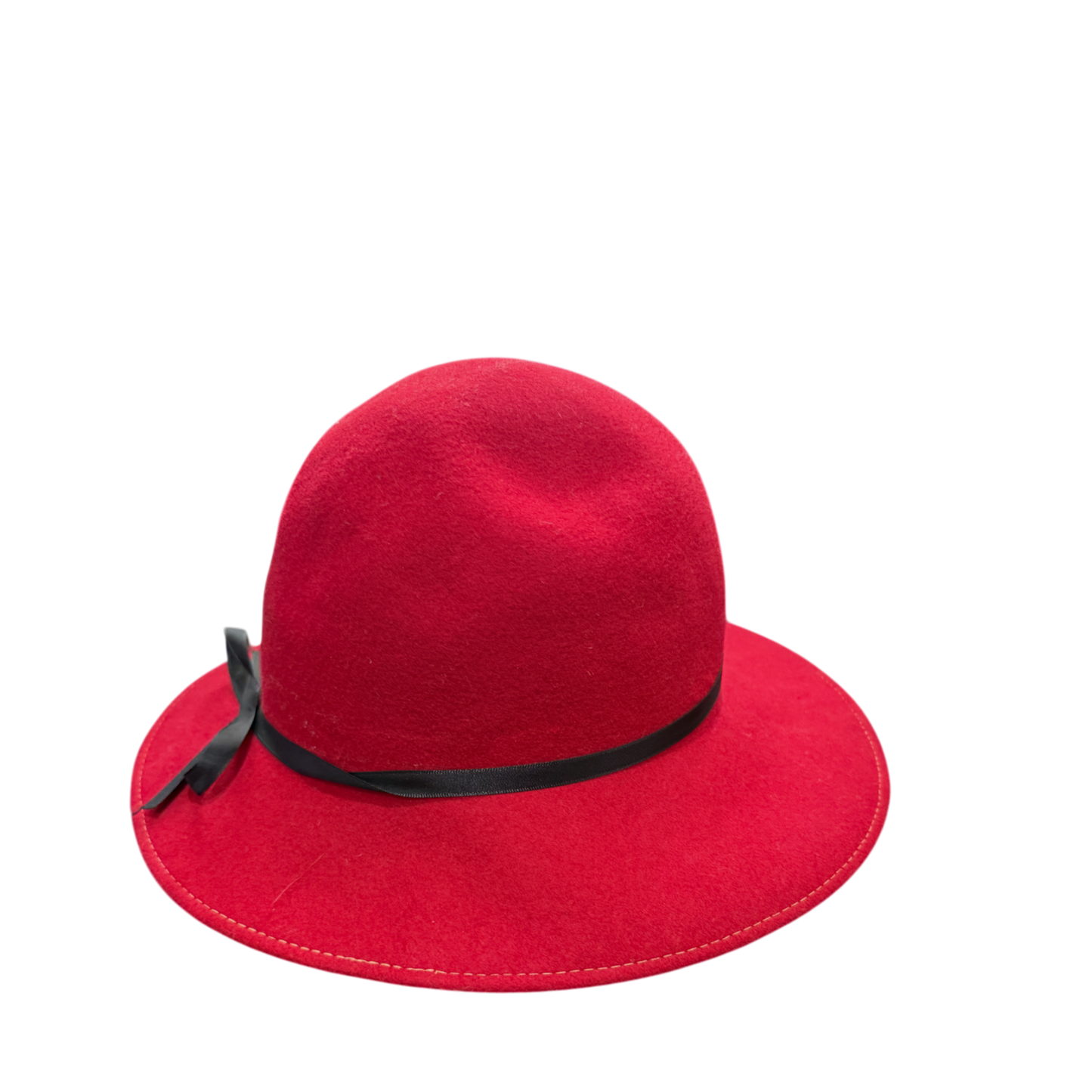 Astre - Red Fedora - 100% Wool Hat - Vintage Elegance