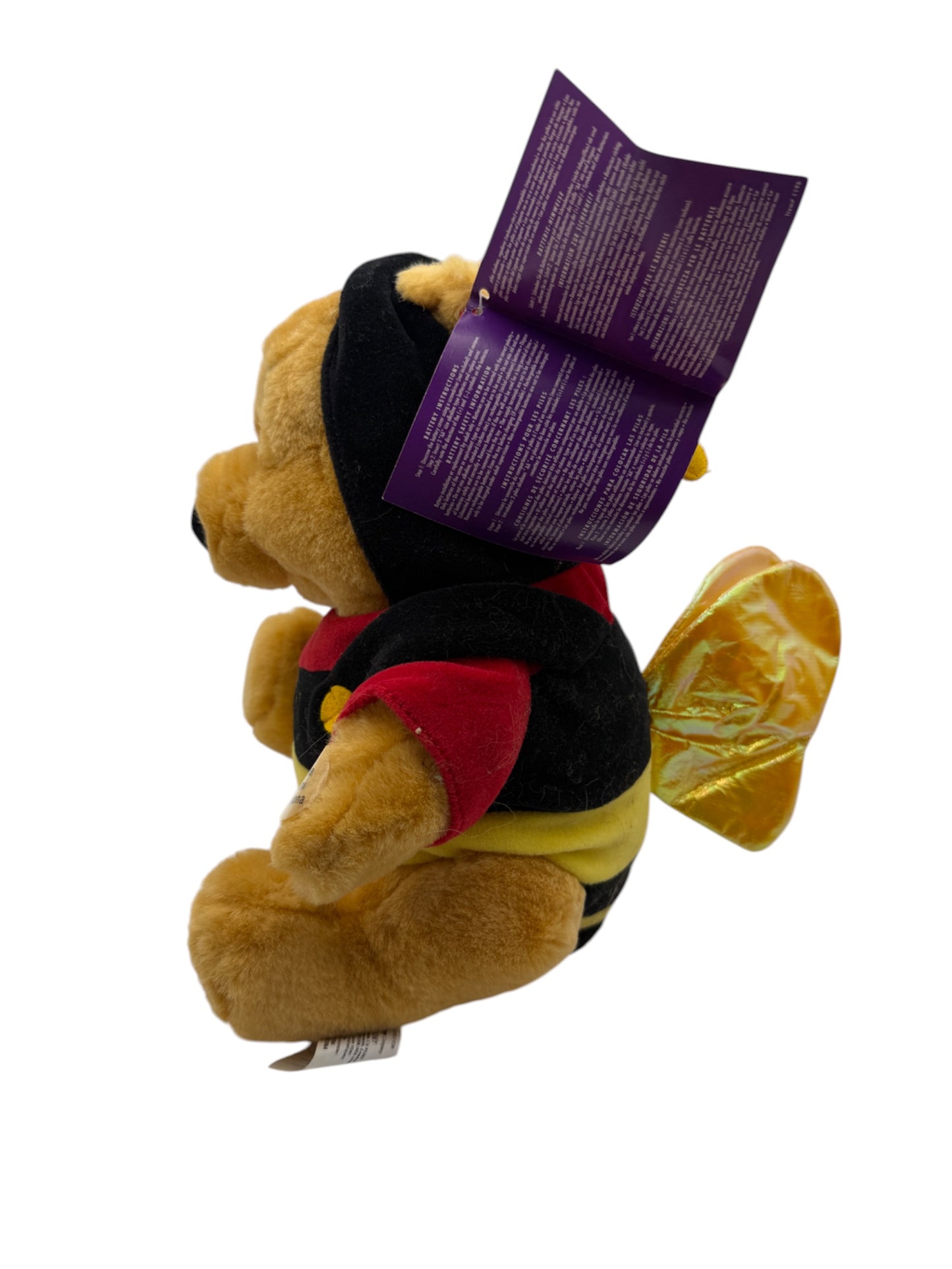 Disney Store - Musical Winnie the Pooh Plush Butterfly Easter Interactive - 12"