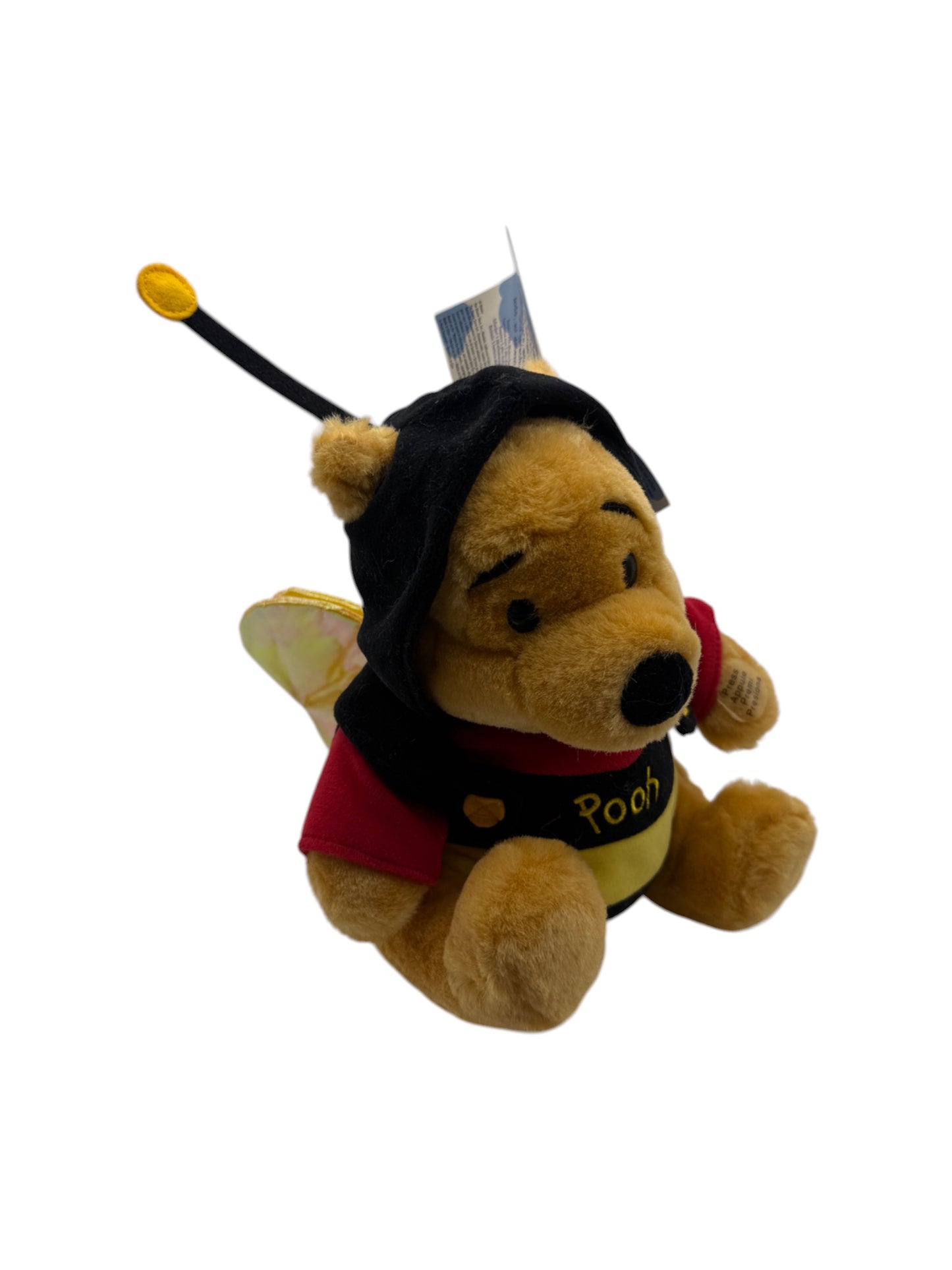 Disney Store - Musical Winnie the Pooh Plush Butterfly Easter Interactive - 12"