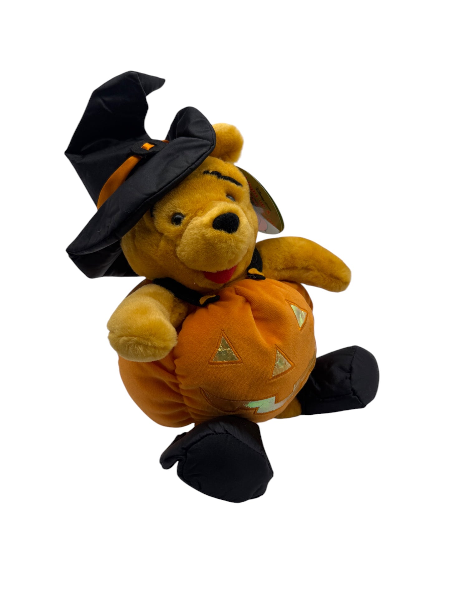 Disney Store - Winnie The Pooh Mechanical Halloween Pumpkin Plush - 12"