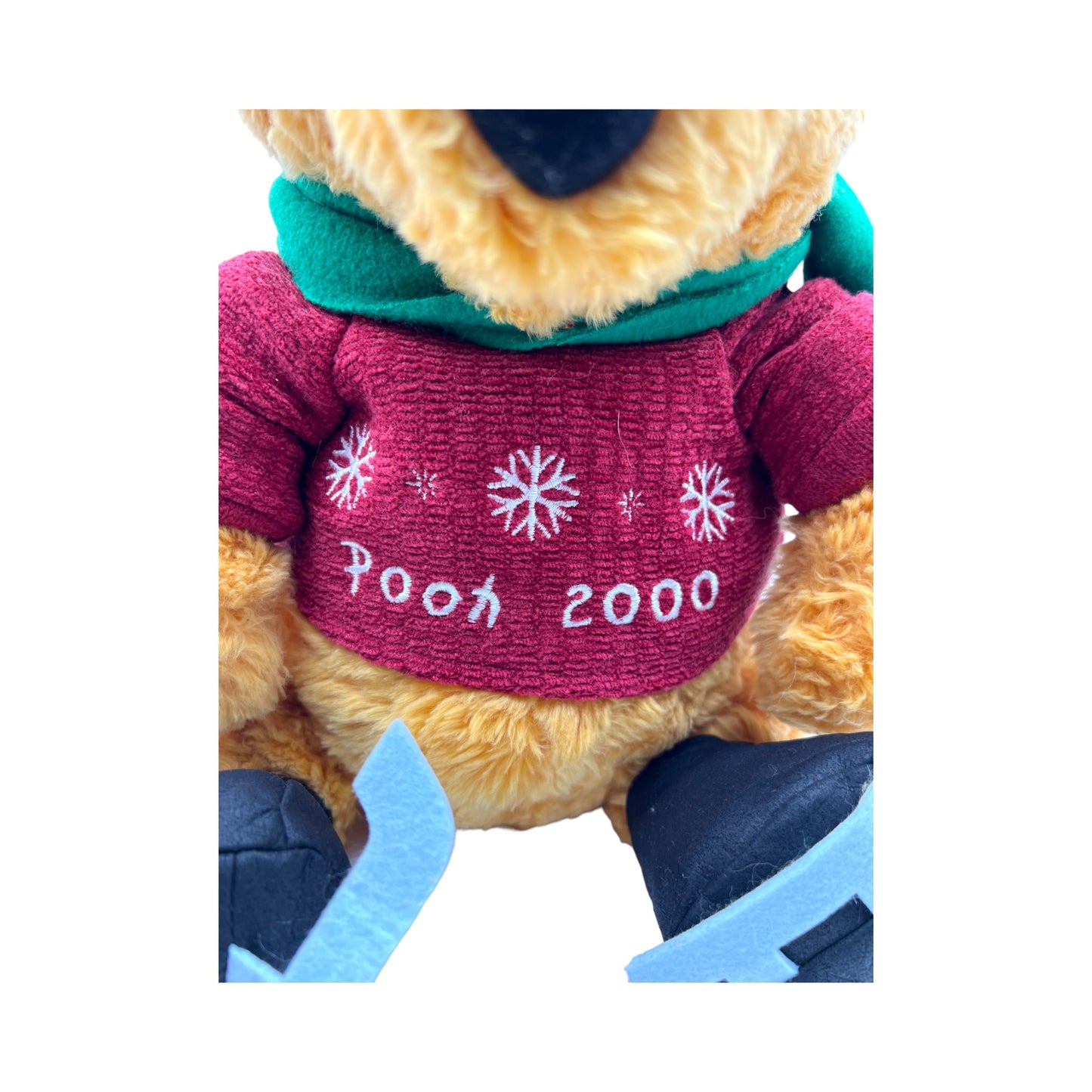 Disney Store - 2000 Christmas Skating Pooh - Vintage - 14"