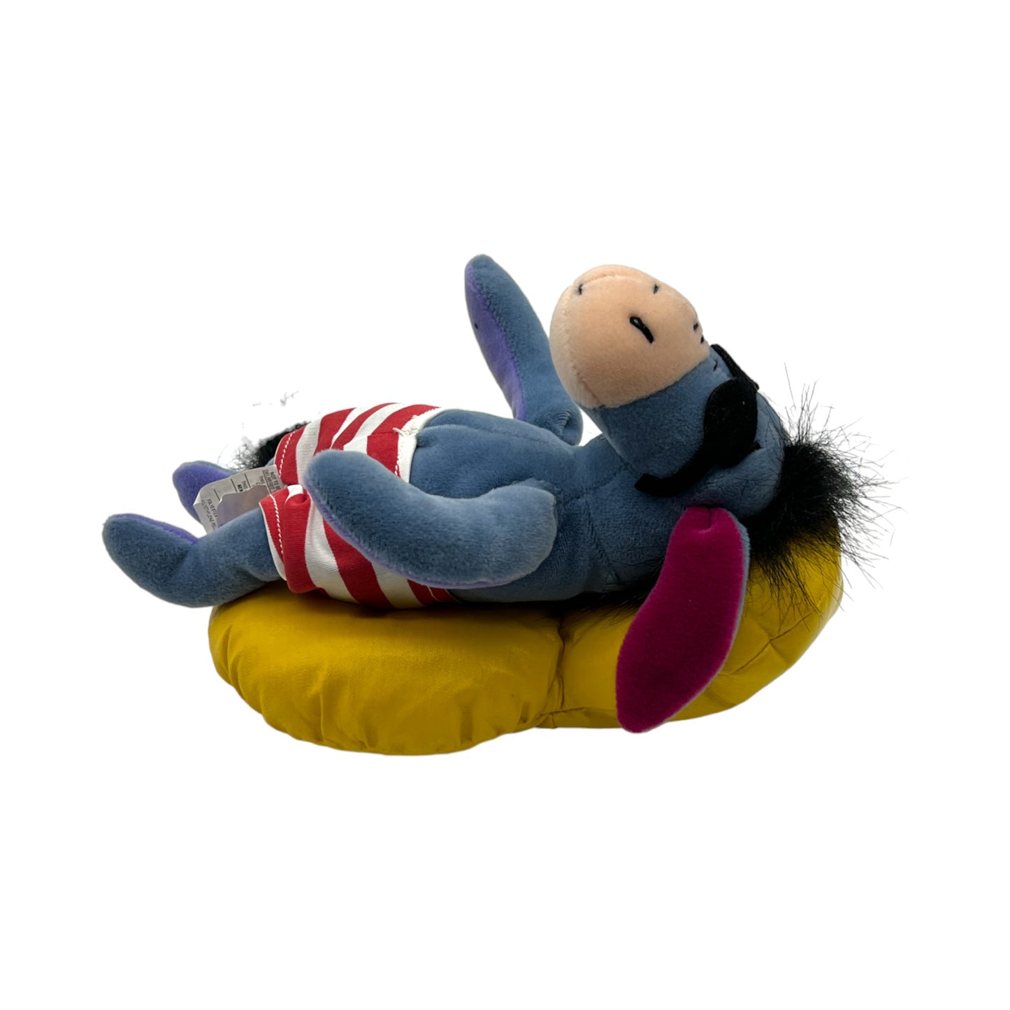 Disney Store - Beach Party Eeyore - Mini Bean Bag - Vintage - 8"
