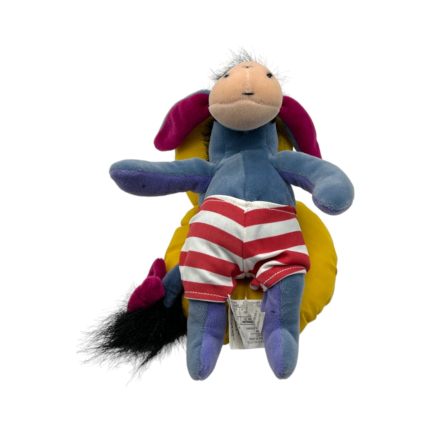 Disney Store - Beach Party Eeyore - Mini Bean Bag - Vintage - 8"