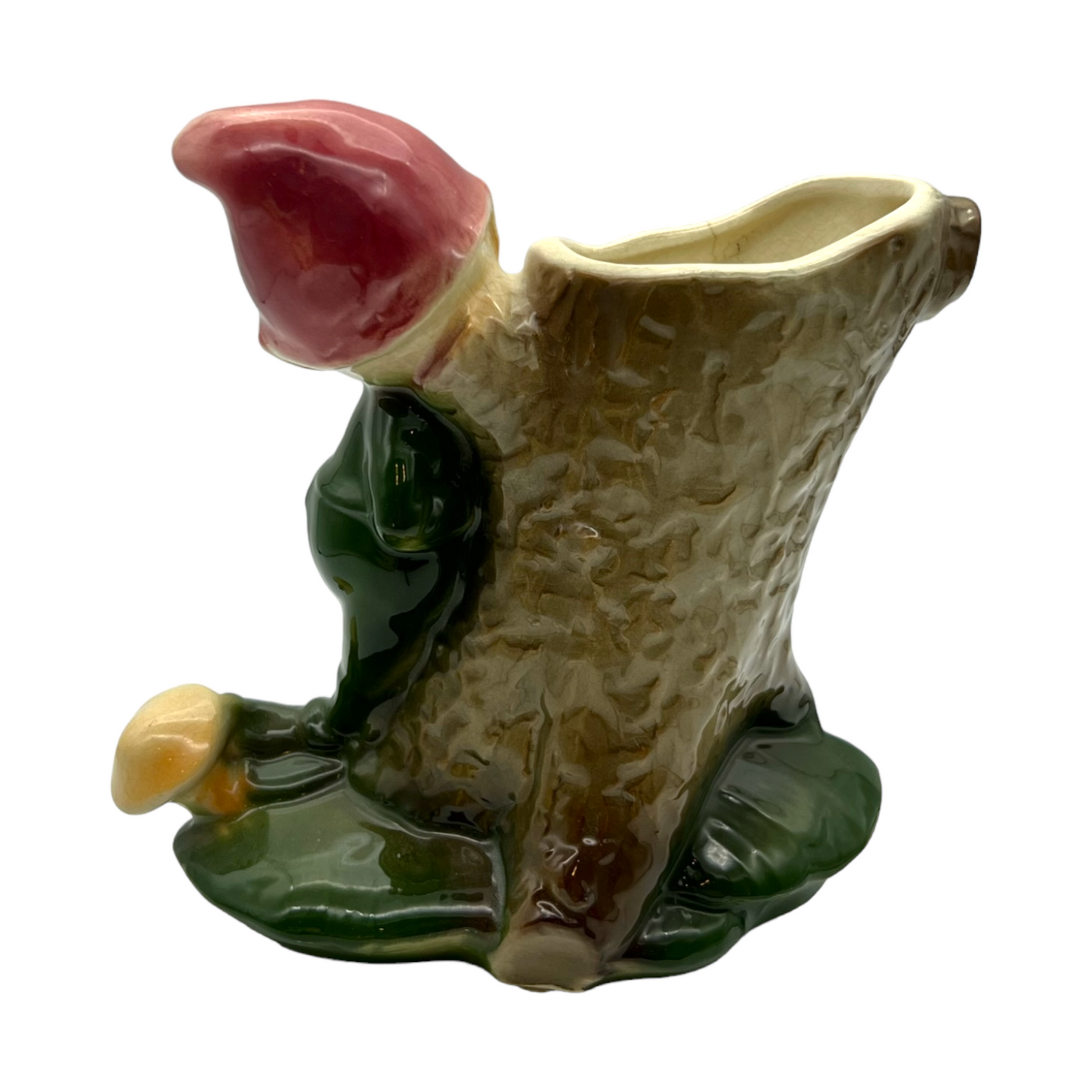 Royal Copley - Elf On A Stump - 6"