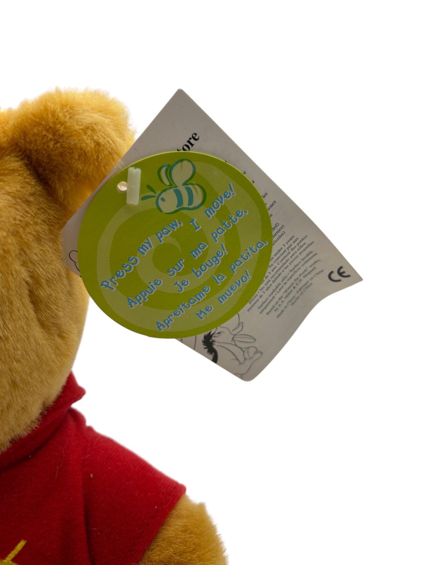Disney Store - Exclusive Winnie The Pooh Animated Musical Stuffed Animal - 8.5"