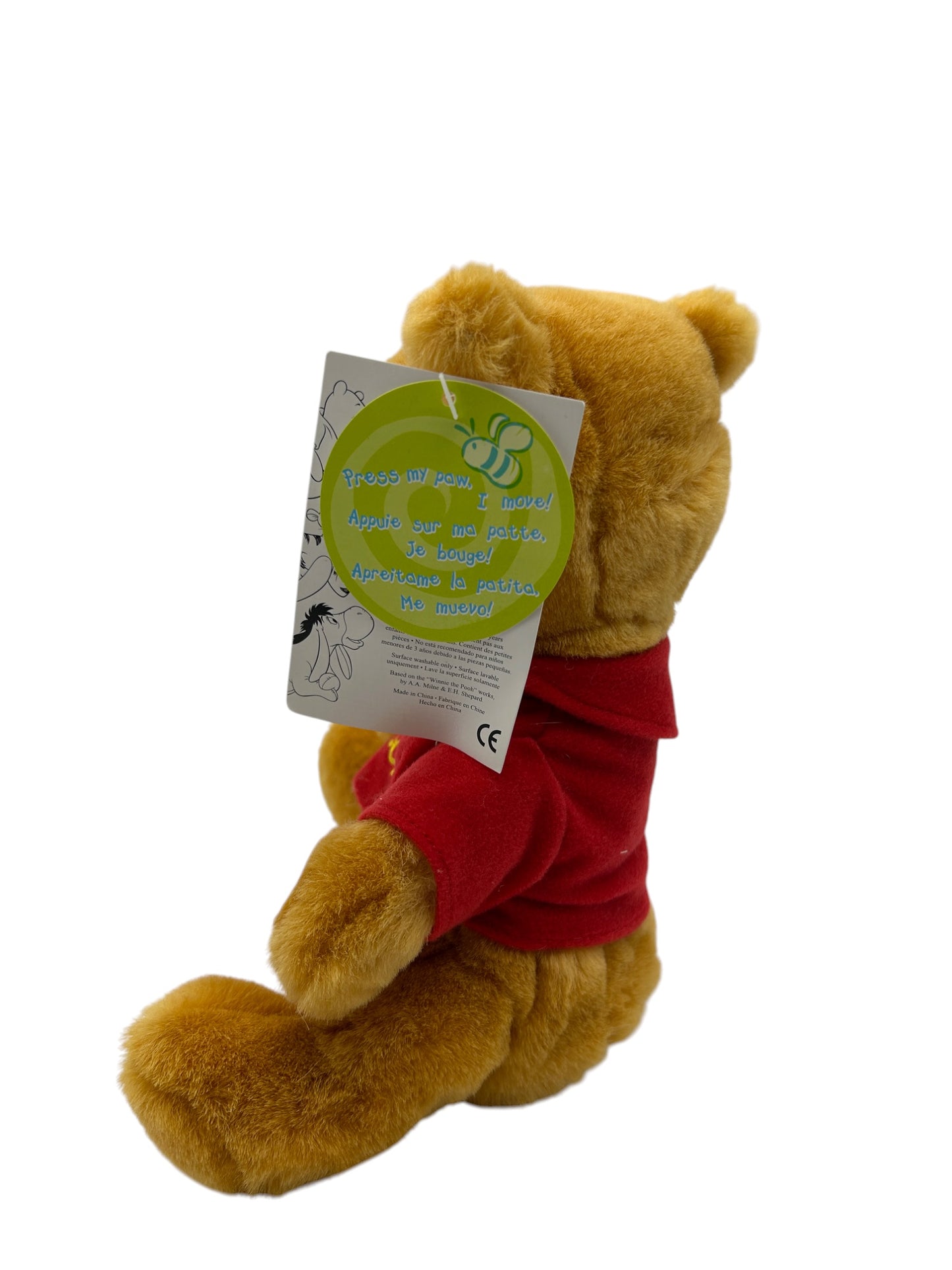 Disney Store - Exclusive Winnie The Pooh Animated Musical Stuffed Animal - 8.5"