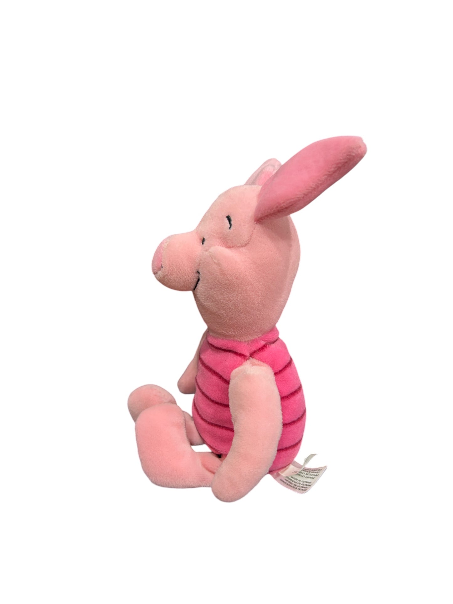 Disney Store - Winnie the Pooh - Holiday Piglet with Embroidered Mistletoe on Bottom- Mini Bean Bag - 8"