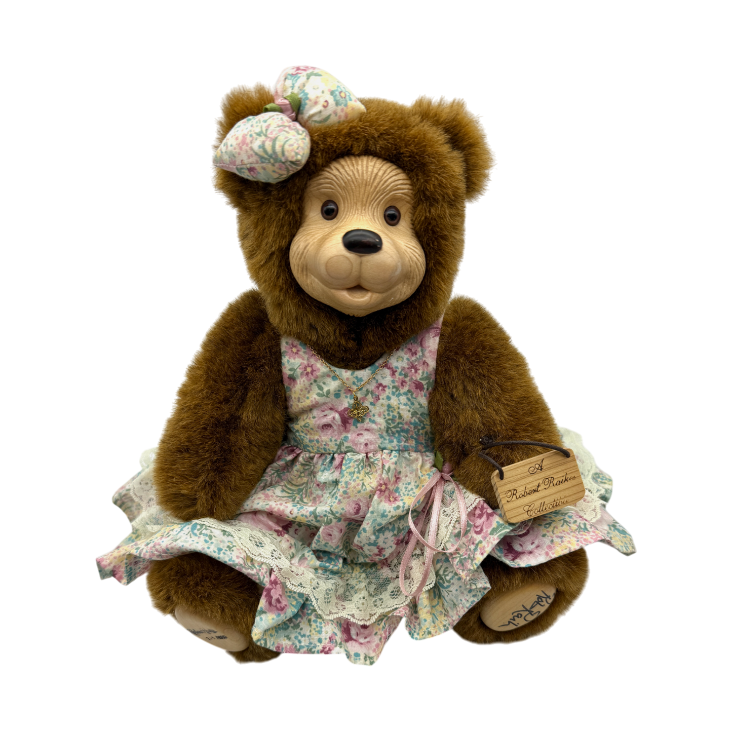 Raikes Bears - Wood Faced - Daniella #715/1000 - Hand Signed - Jointed - 12"
