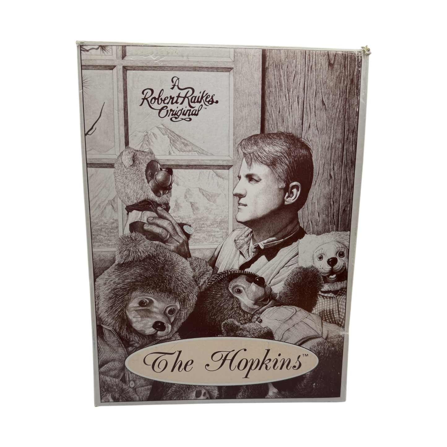 Raikes Bears - Wood Face - The Hopkins 5990/8004 - Hand Signed - 12"