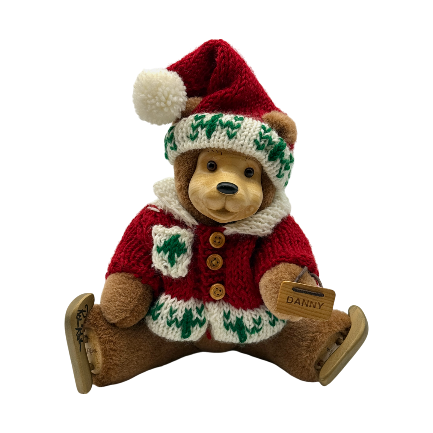 Raikes Bears - Wood Faced - Danny #1437/1500 - Hand Signed - 12"