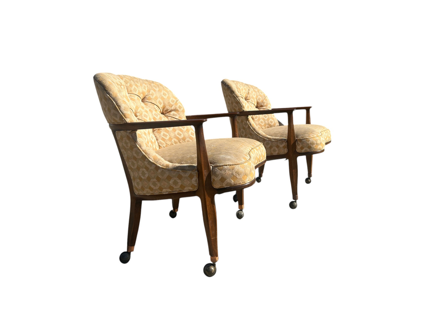 Edward Wormley - Dunbar - Janus Lounge Chairs - Pair - C. 1957 - Mid Century Modern