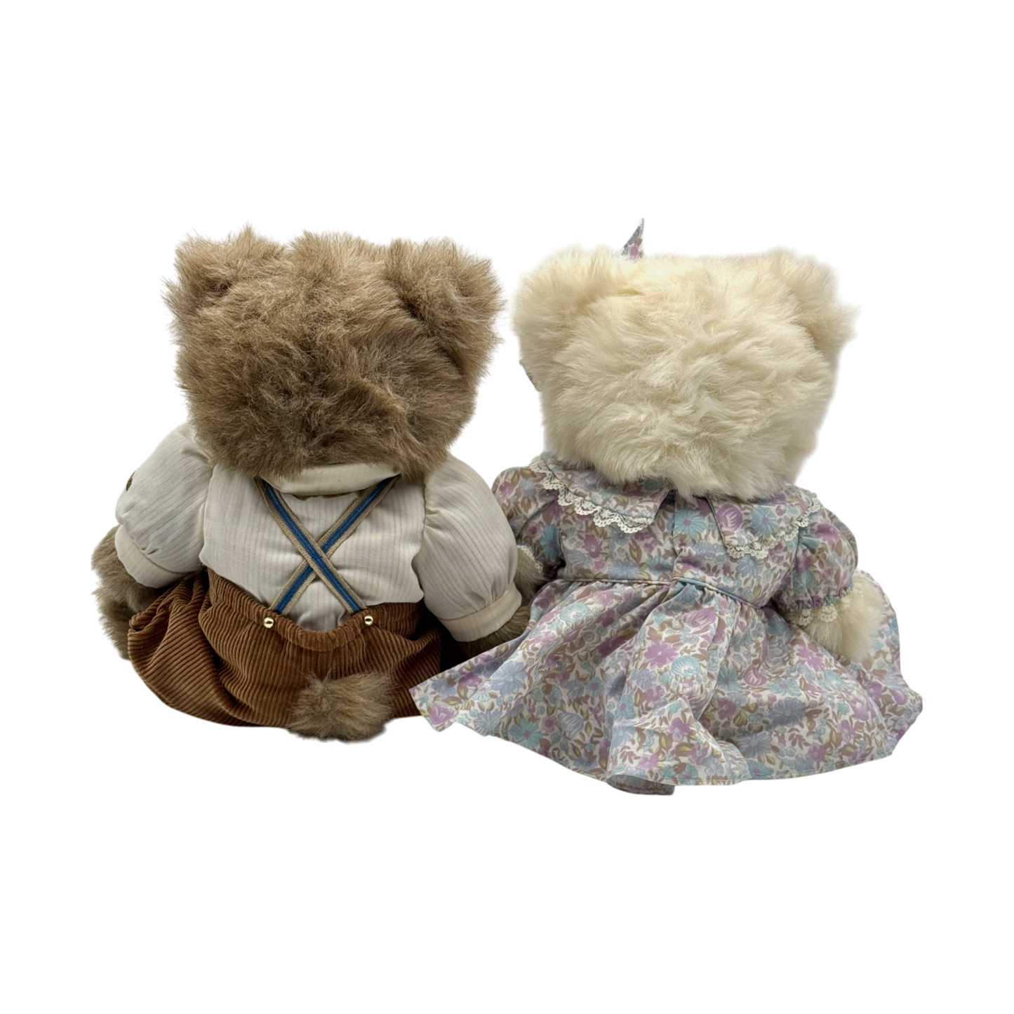Raikes Bears - Wood Faced - Alec & Allison Limited To 7500 - Jointed - 12"