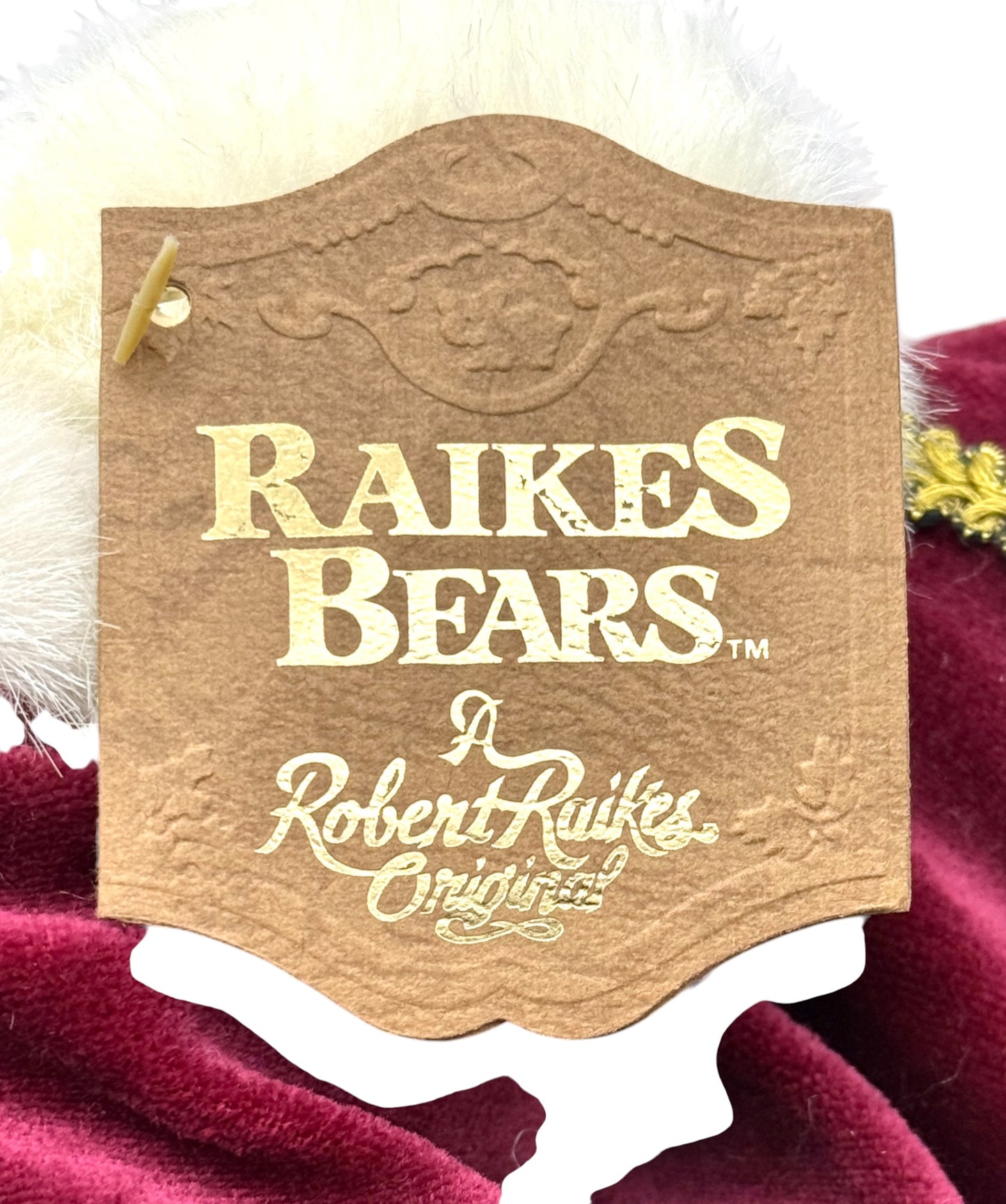 Raikes Bears - Wood Faced - Santa Claus - Limited To 7500 - Jointed - 15"