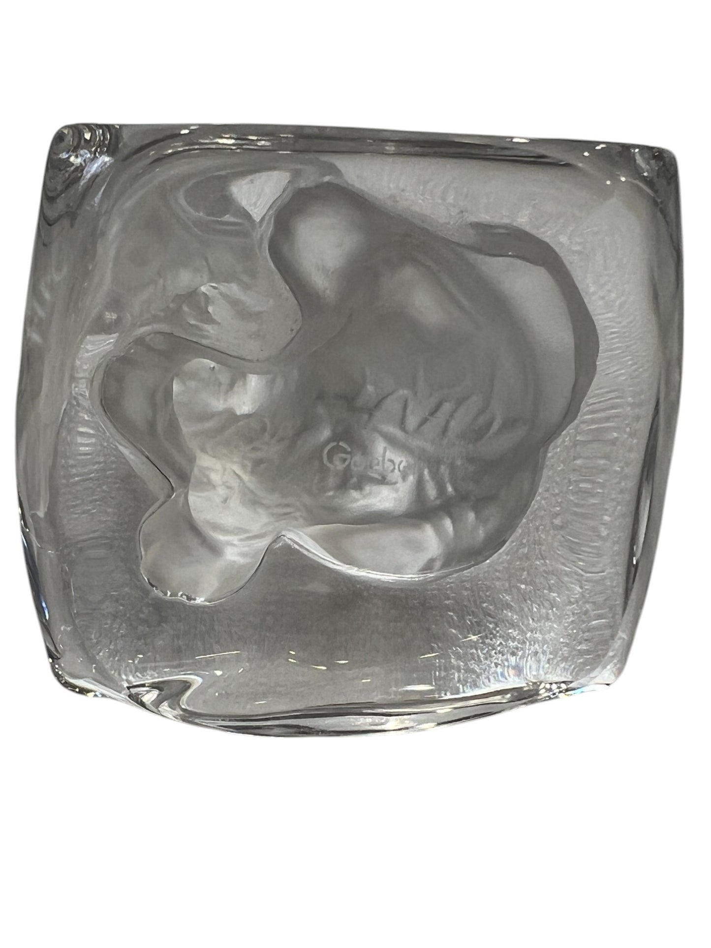 Goebel - Crystal Dog - Terrier Figurine - Vintage - 4"