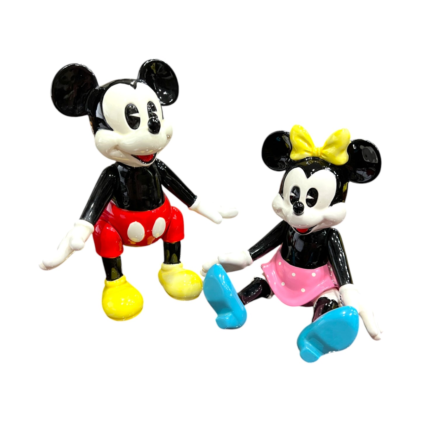 Walt Disney - Schmid - Micky & Minnie Mouse Music Box Figurine - 8"