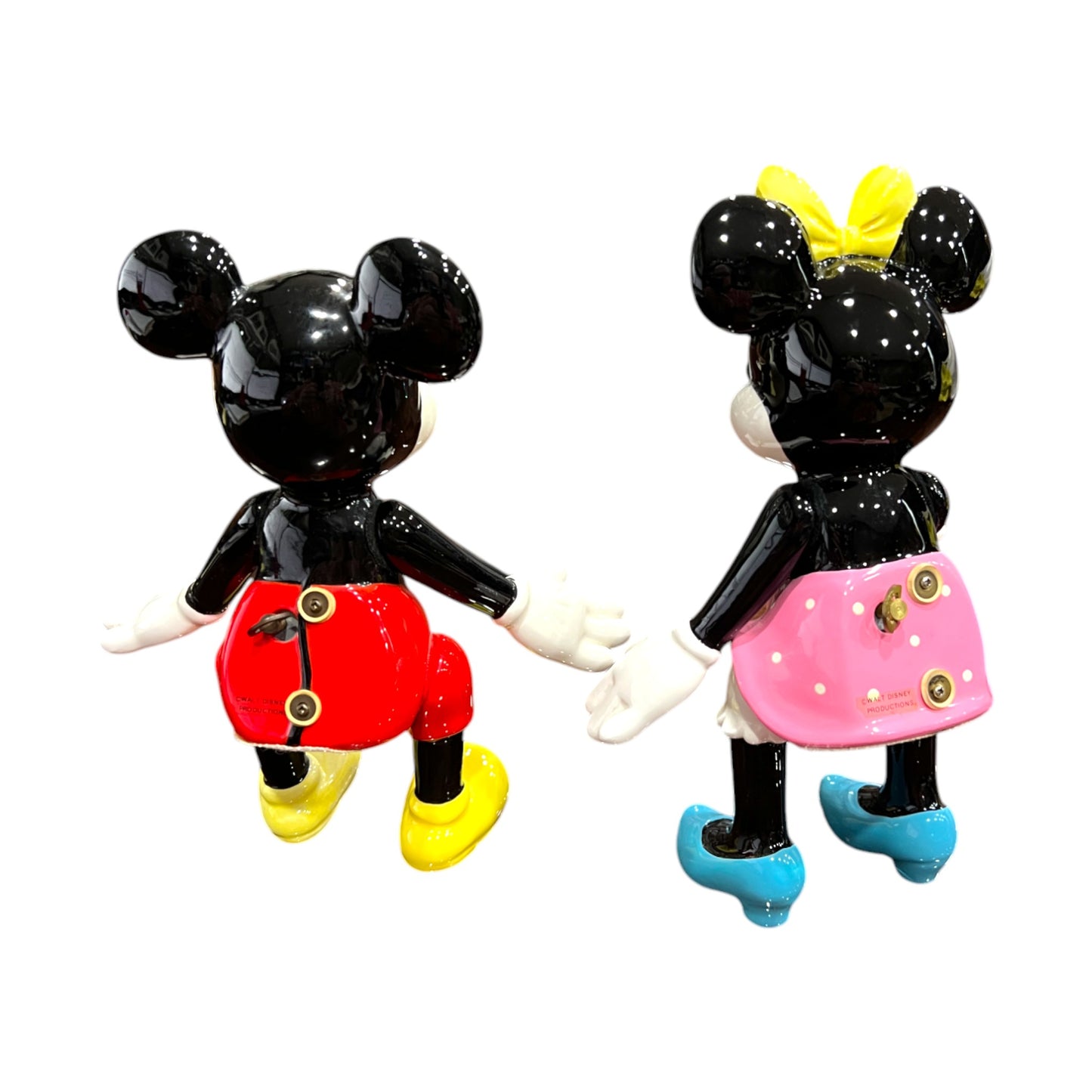 Walt Disney - Schmid - Micky & Minnie Mouse Music Box Figurine - 8"