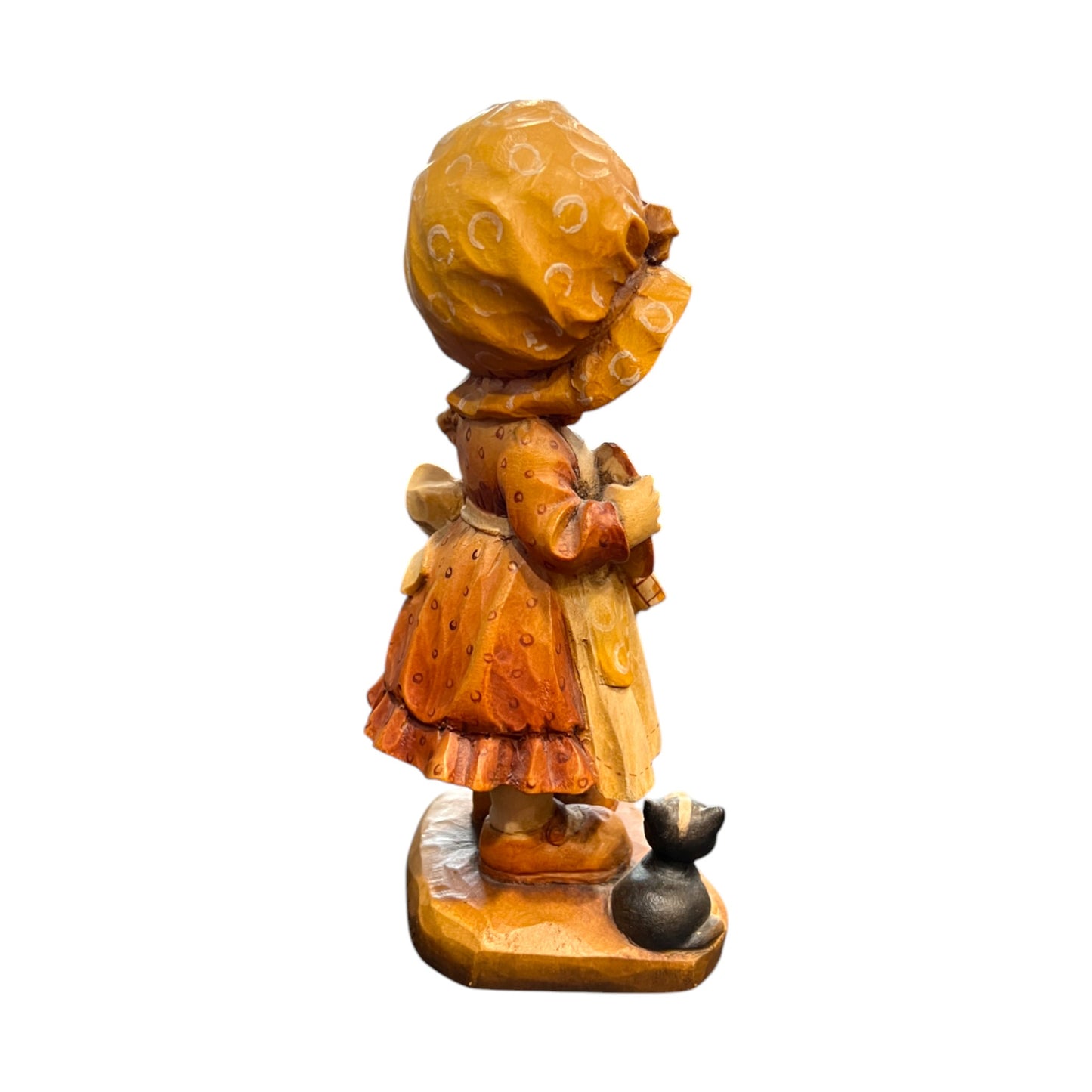 ANRI Woodcarving - Sara Kay Helping Mother - #1455 - Signed - 7"