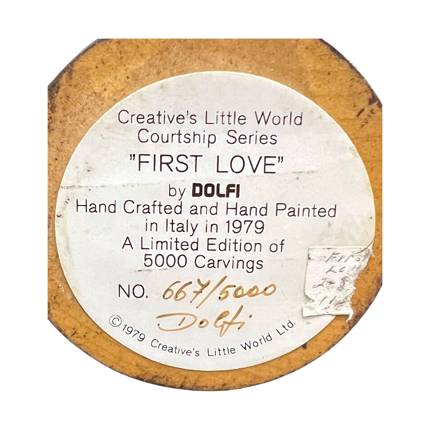 ANRI Woodcarving - First Love - Dolfi - #667 - 1979 - 5"