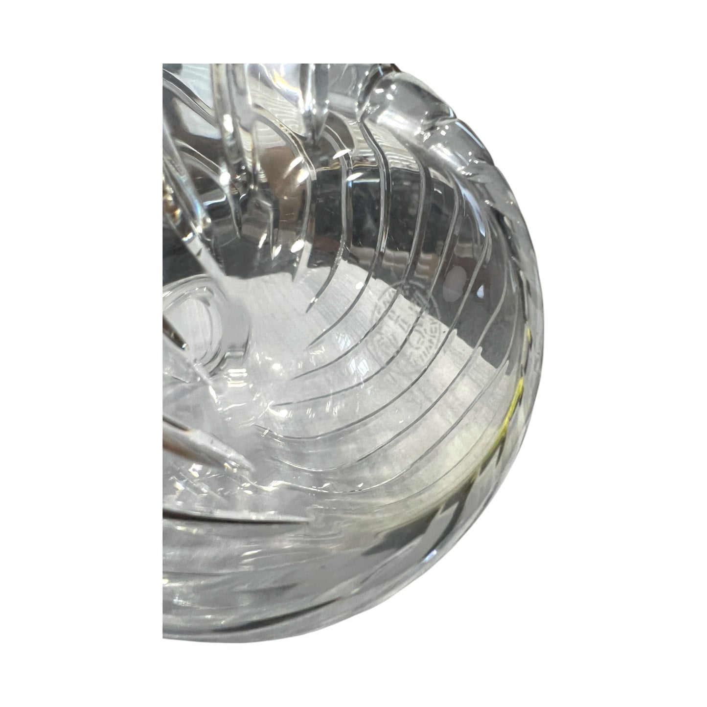Baccarat Crystal - Cyclades Swirl Cut Vase - 1990's - 5"