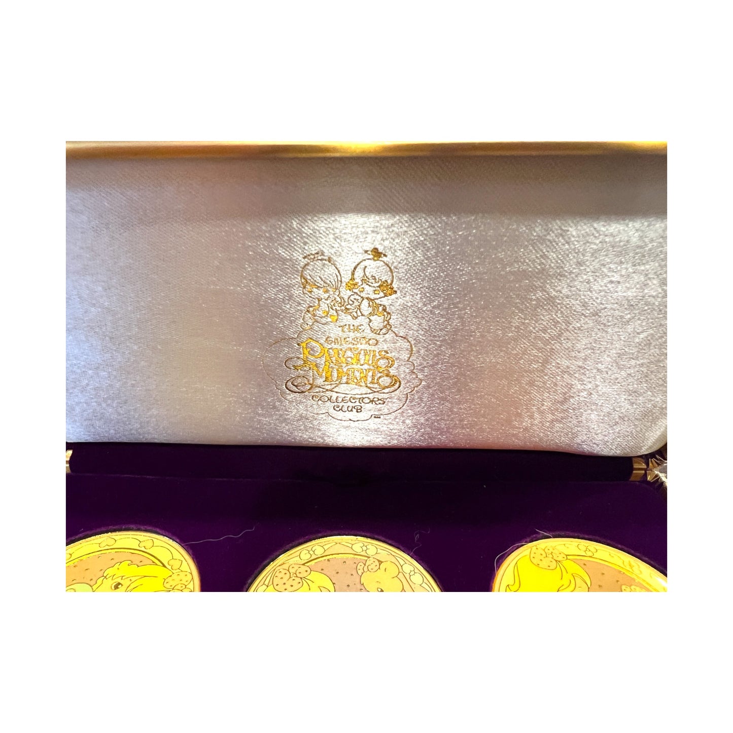 Precious Moments - Loving, Caring, & Sharing Coins - New In Box - 1.5"