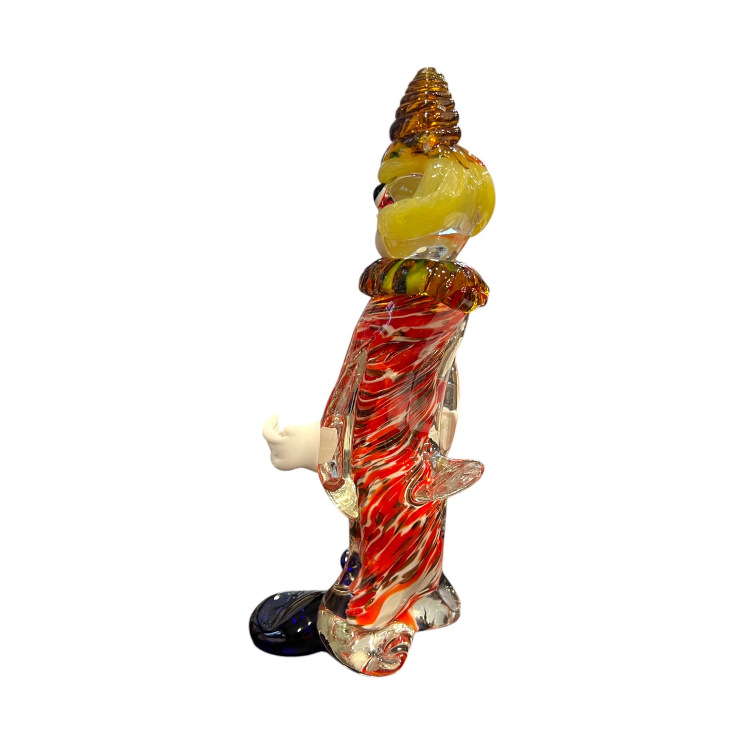 Murano Art Glass - Clown Holding A Drink - 10.5"
