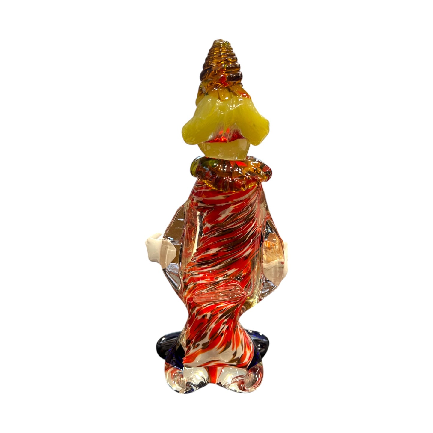 Murano Art Glass - Clown Holding A Drink - 10.5"