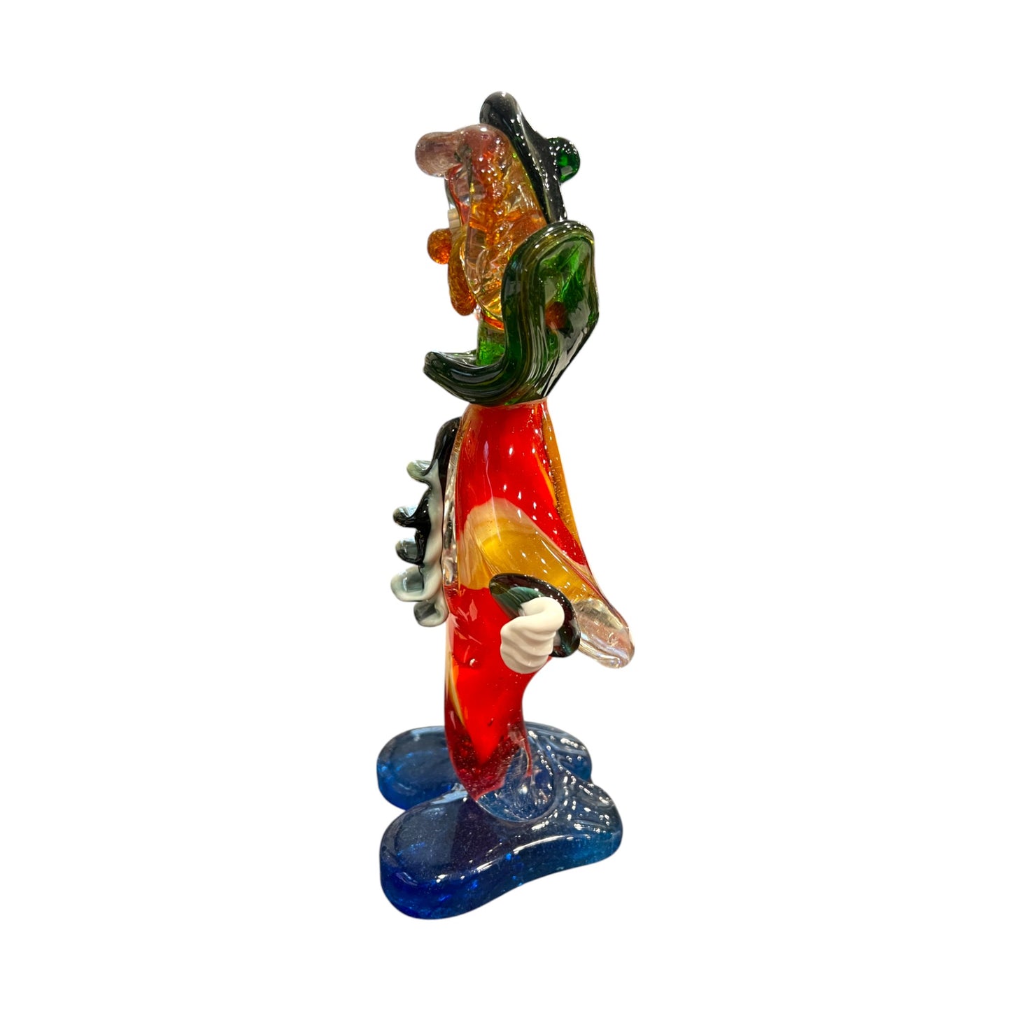 Murano Art Glass - Clown With Cape - Original Sticker - 10.5"